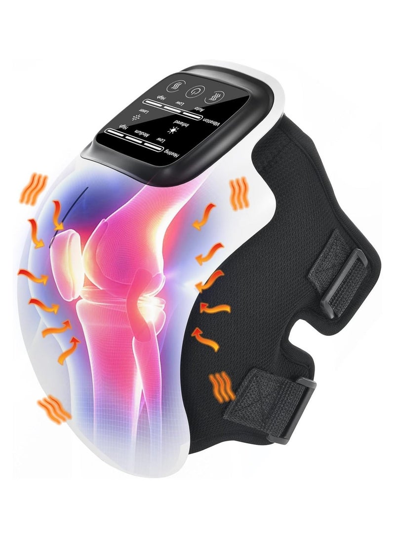 AL ARAS Wireless Knee Massager – Electric Heat, Vibration & Compression Therapy for Knee Comfort - Image 1